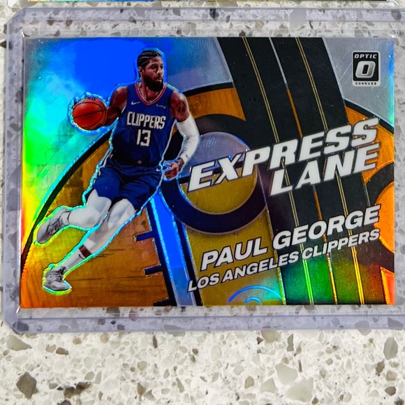 PAUL GEORGE 11/39 OPTIC CARD ORANGE PRIZM EXPRESS LANE CLIPPERS🔥 - Picture 1 of 3
